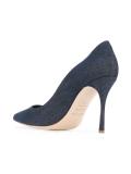 denim stiletto pumps