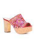 embroidered platform mules