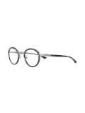 camouflage round shaped glasses