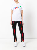 front zip track pants