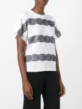 lace-up detailing T-shirt