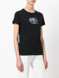 embroidered face T-shirt