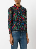 embroidered tulle blouse 