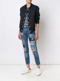 destroyed cropped jeans