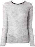 back button fine knit jumper