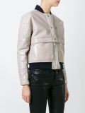 varnished bomber jacket 