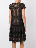 shortsleeved sheer dress