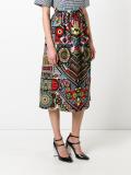 printed straight skirt 