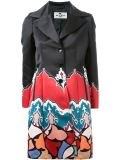 printed single breasted coat