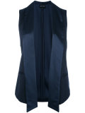 sleeveless blazer-inspired jacket 
