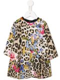 leopard floral print dress