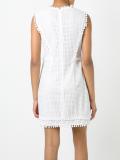perforated detailing dress