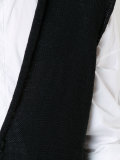 asymmetric knitted gilet
