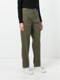 pleat detailing straight trousers