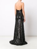 lurex leopard evening dress
