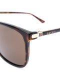 Web plaque square sunglasses