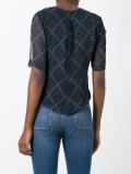 sheer graphic print top