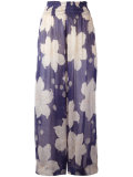 floral print trousers
