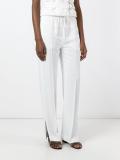 drawstring ankle zip trousers