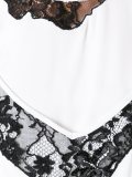 layered lace insert top