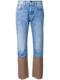 contrast hem jeans 
