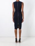 fitted V-neck dress
