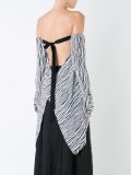 'Graphic Suspended Backless'罩衫