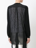 sheer back cardigan