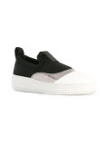 metallic panel sneakers