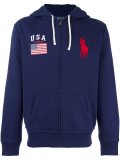 embroidered logo hoodie