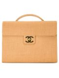 raffia briefcase 
