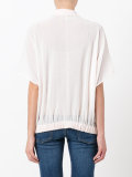 elasticated hem blouse 