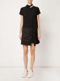 buckle strap apron dress