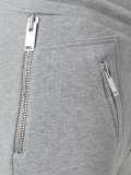 ribbed multi-zip track pants
