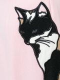 花猫贴花迷你半身裙