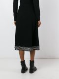 eyelet embellished skirt