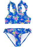 floral ruffled bikini