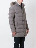 fur-trimmed padded coat