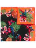 parrot print scarf
