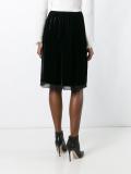 velvet pencil skirt