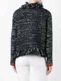 frayed seam jacket