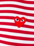 embroidered heart striped T-shirt 