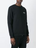 embroidered logo sweatshirt