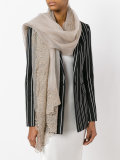 floral embroidered scarf