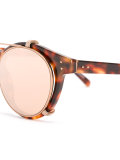 tortoiseshell round sunglasses