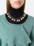 pearl embellished necklace