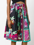 printed A-line skirt 