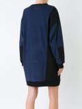 panelled sweatshirt dress
