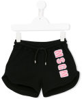 logo appliqué shorts