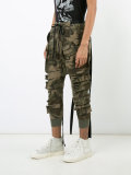 camouflage tapered trousers 